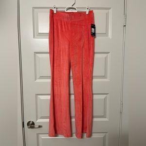 Pink velour pants; never worn
